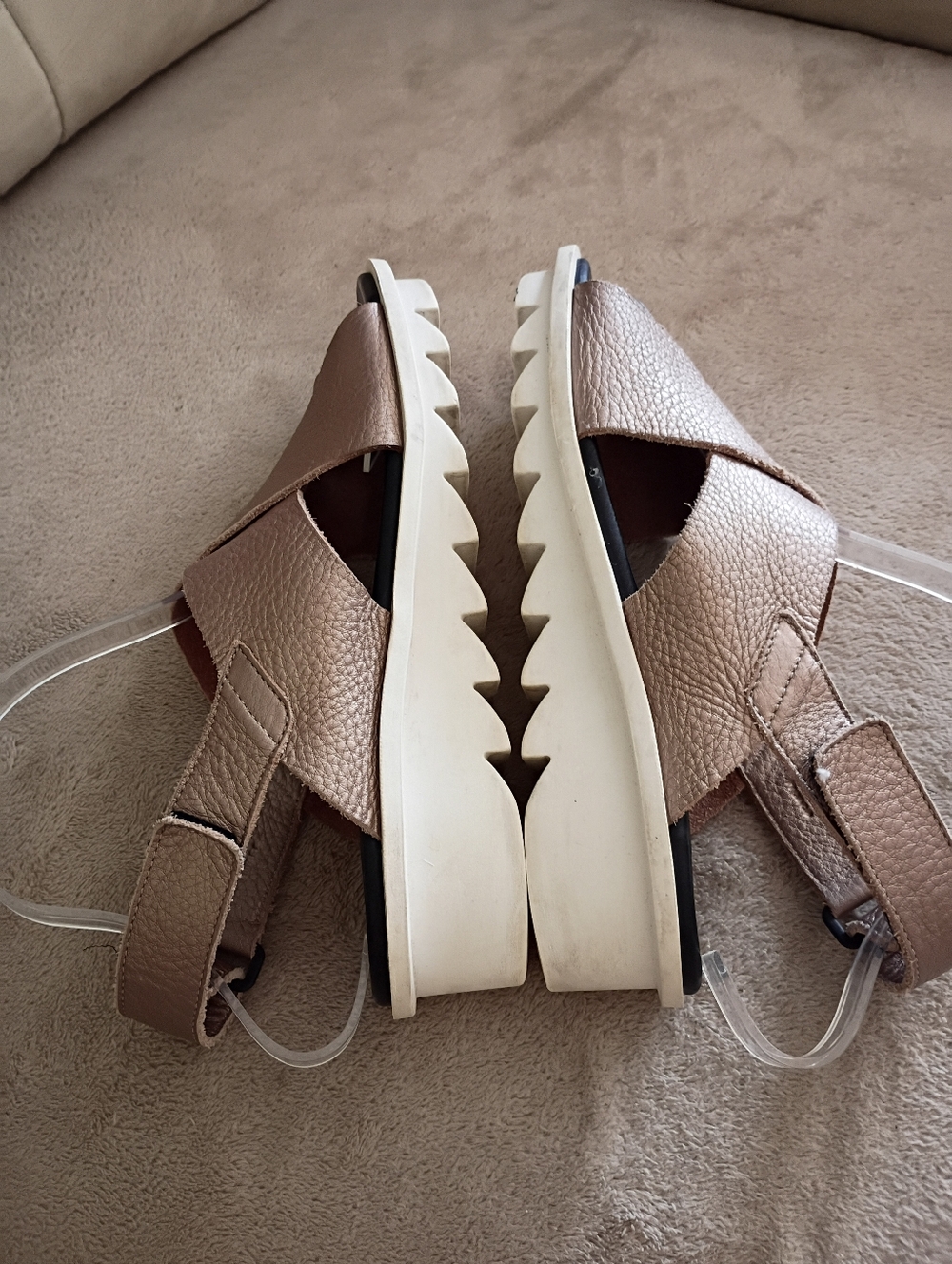 Arche Ikam Crisscross Slingback Sandal in Blush Pink - Picture 3 of 5